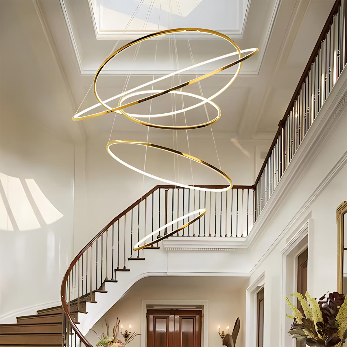 Eloer Large Tiered Ring Foyer Chandelier