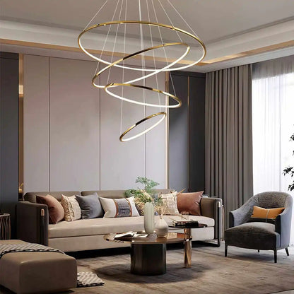 Eloer Large Tiered Ring Foyer Chandelier