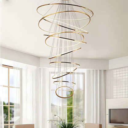 Eloer Large Tiered Ring Foyer Chandelier