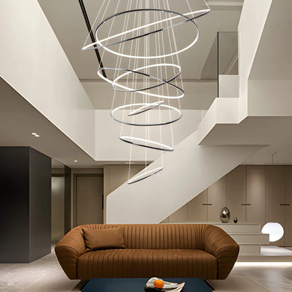 Eloer Large Tiered Ring Foyer Chandelier