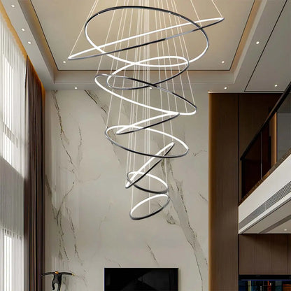 Eloer Large Tiered Ring Foyer Chandelier