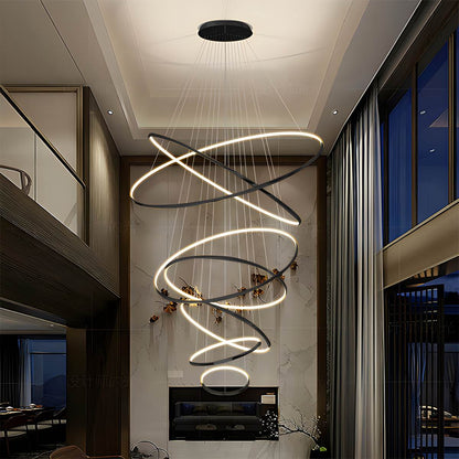 Eloer Large Tiered Ring Foyer Chandelier