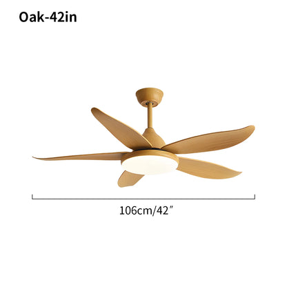 Eloer 5 Blade Contemporary Ceiling Fan Lamp
