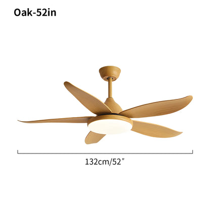 Eloer 5 Blade Contemporary Ceiling Fan Lamp