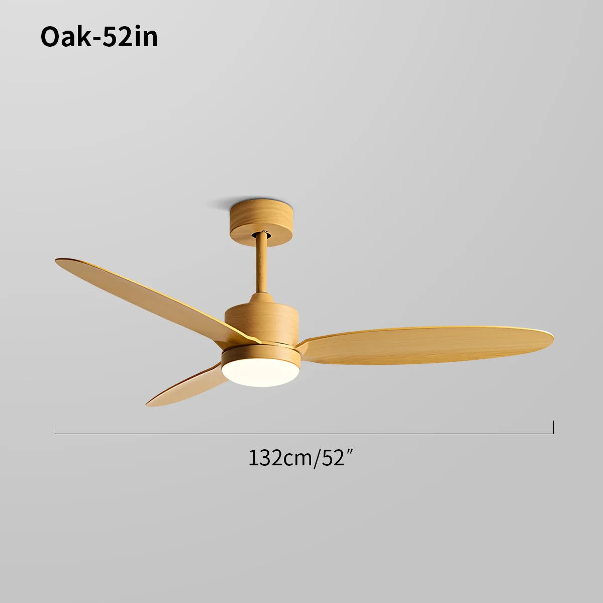 Eloer 3-Blade Ceiling Fan With Light for Bedroom