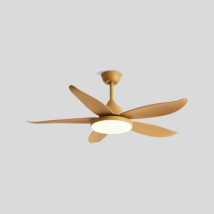 Eloer 5 Blade Contemporary Ceiling Fan Lamp