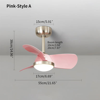 Eloer Simple Ceiling Fan Light for Children's Room