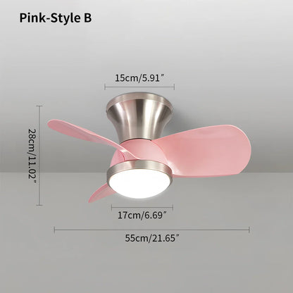 Eloer Simple Ceiling Fan Light for Children's Room