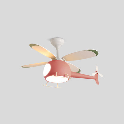 Eloer Airplane Ceiling Fan Lamp for Children’s Room