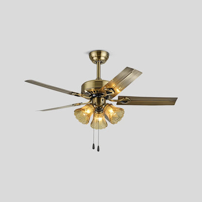 Eloer Vintage Ceiling Fan with Light for Dining Room