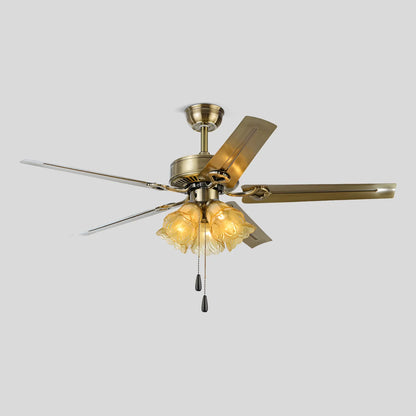 Eloer Vintage Ceiling Fan with Light for Dining Room