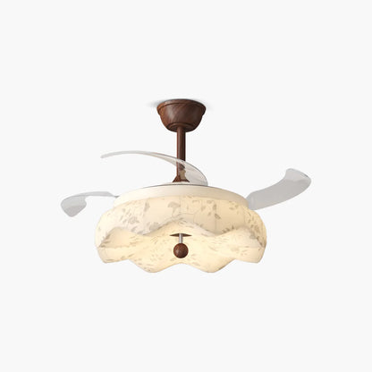 Eloer Fabric Retractable Ceiling Fan with LED Light