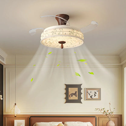 Eloer Fabric Silent Invisible Ceiling Fan Light