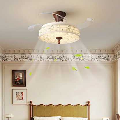 Eloer Fabric Silent Invisible Ceiling Fan Light