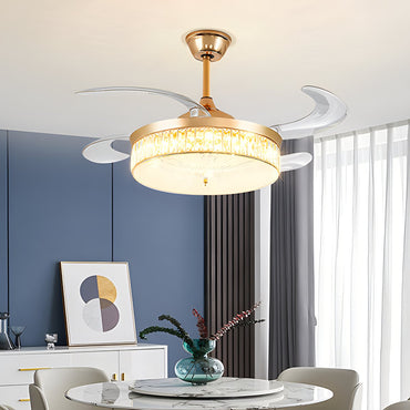 Remote Hugger Ceiling Fan Light for Low Ceilings