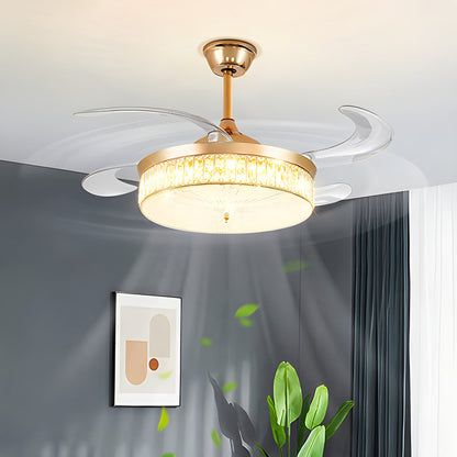 Remote Hugger Ceiling Fan Light for Low Ceilings