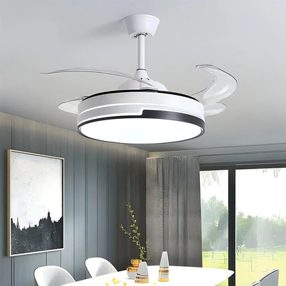 Luvori Remote Minimalist Hugger Ceiling Fan Light
