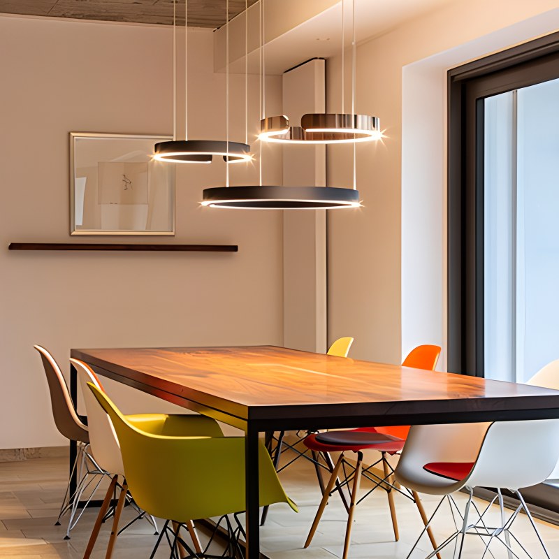 Eloer Modern Ring LED Chandelier for Living Room