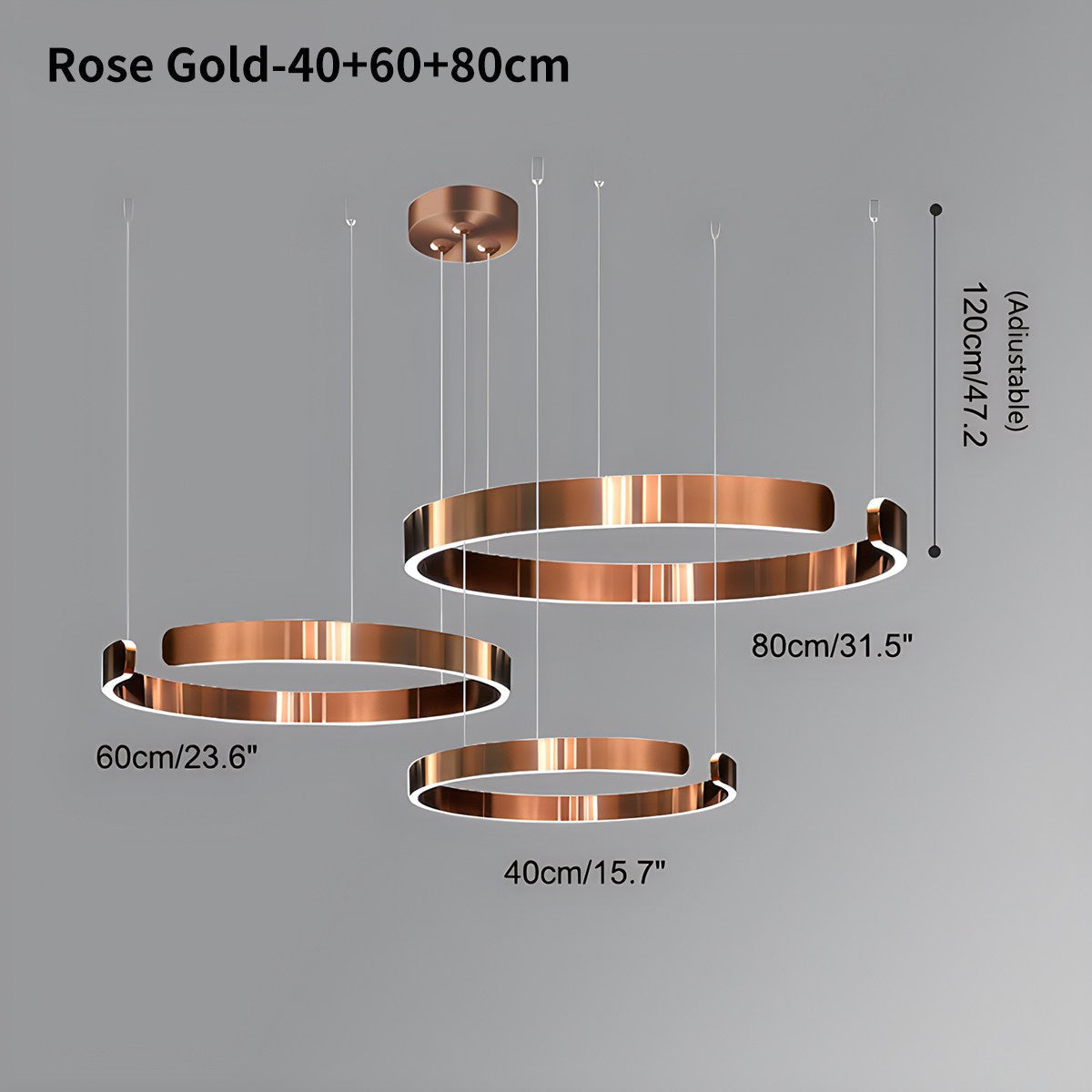 Eloer Modern Ring LED Chandelier for Living Room