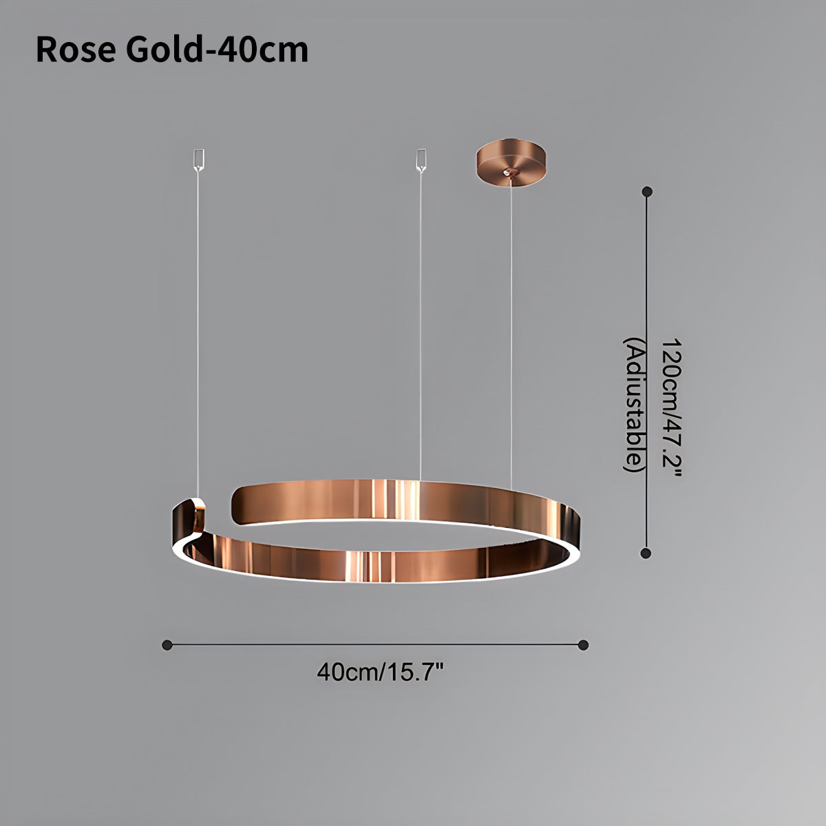 Eloer Modern Ring LED Chandelier for Living Room