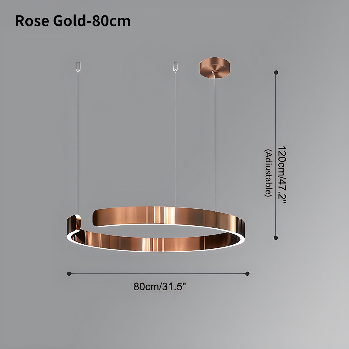 Eloer Modern Ring LED Chandelier for Living Room