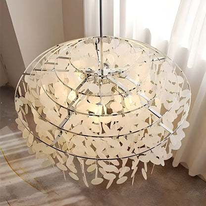 Eloer Round Shell Chandelier for Bedroom Living Room