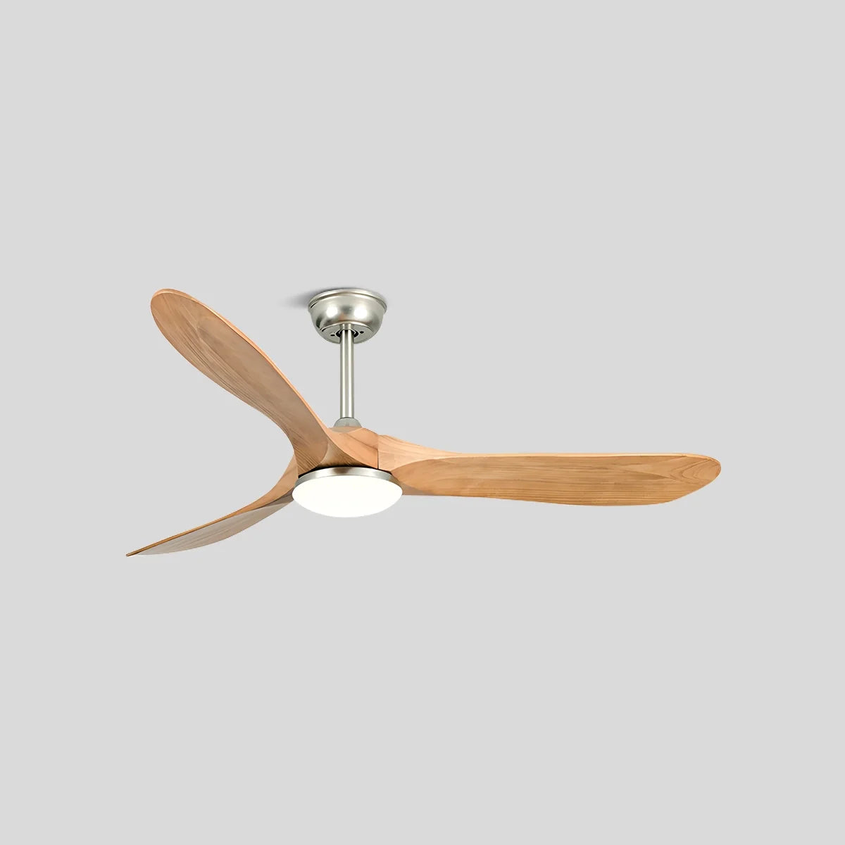 Eloer Nordic Solid Wood Ceiling Fan with Light