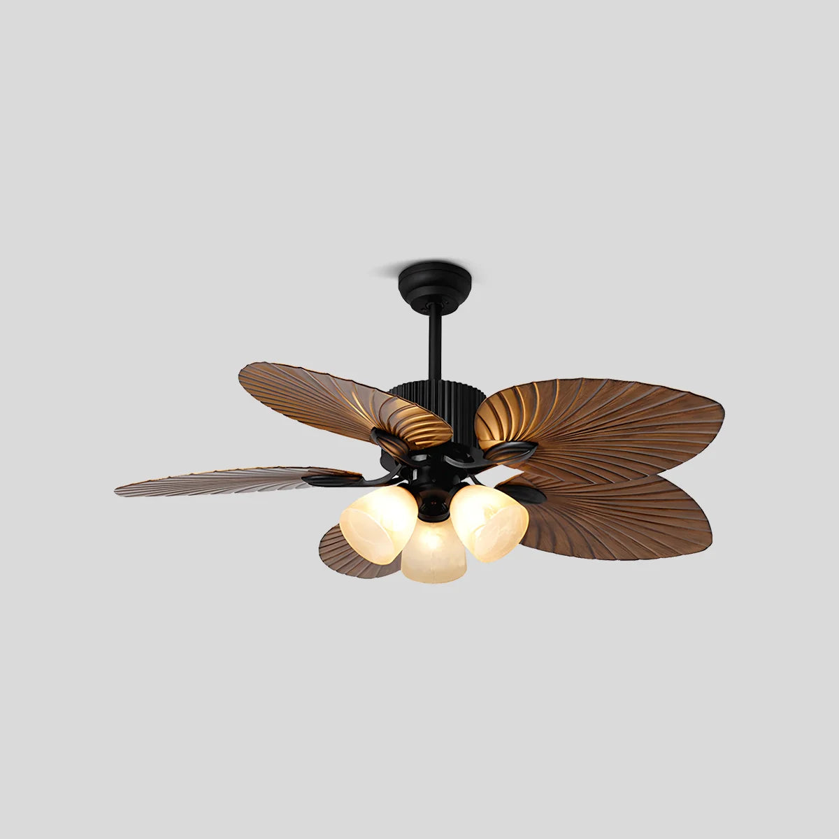 Eloer Tropical Palm Leaves Ceiling Fan with Light