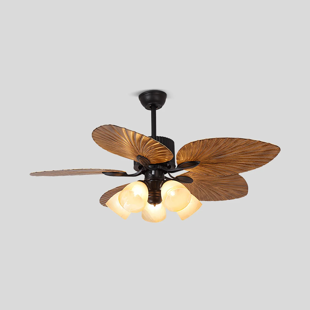 Eloer Tropical Palm Leaves Ceiling Fan with Light