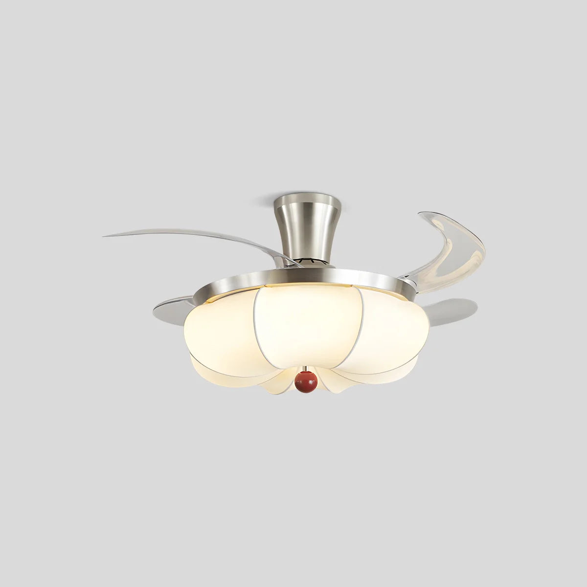 Eloer Retro Fabric Ceiling Fan Light for Dining Room