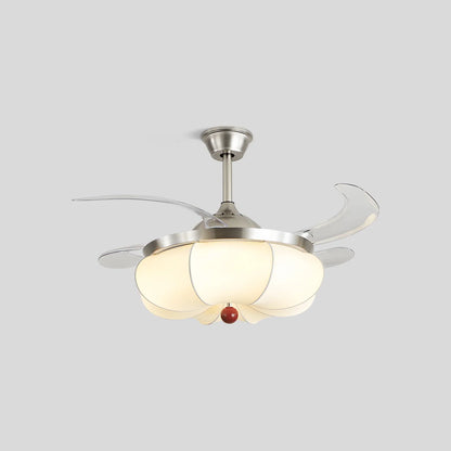 Eloer Retro Fabric Ceiling Fan Light for Dining Room