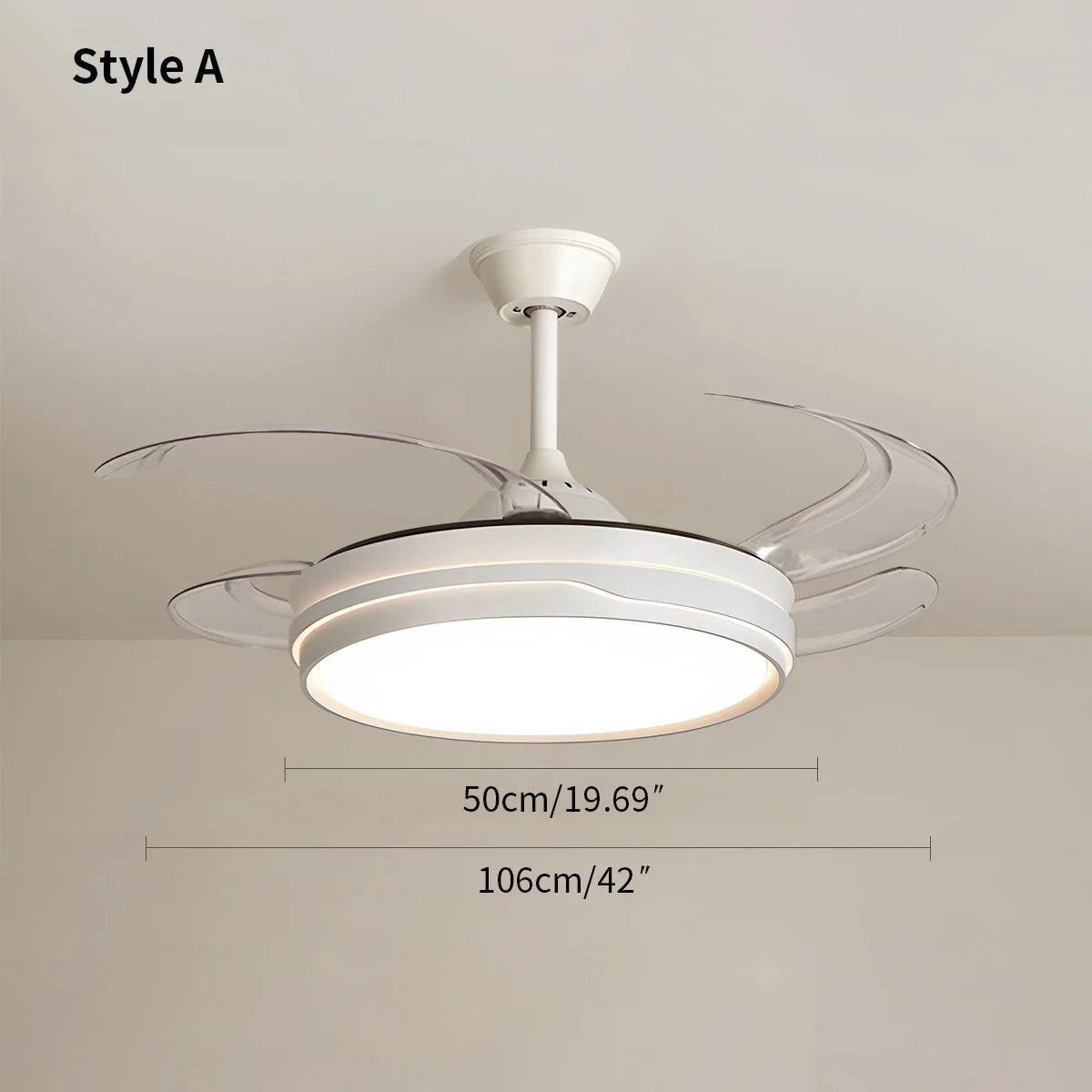 Eloer LED Ceiling Fan Light with Remote Control