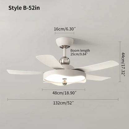 Eloer Silent Ceiling Fan with Light & Remote Control