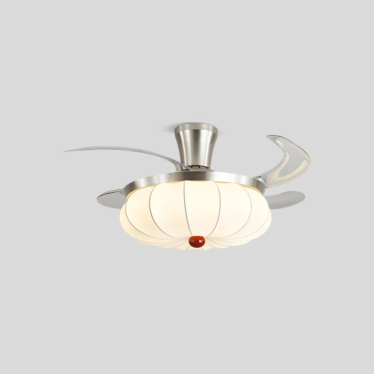 Eloer Retro Fabric Ceiling Fan Light for Dining Room