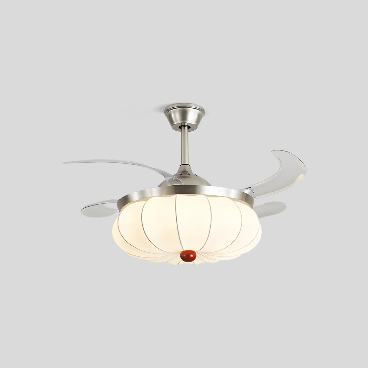 Eloer Retro Fabric Ceiling Fan Light for Dining Room