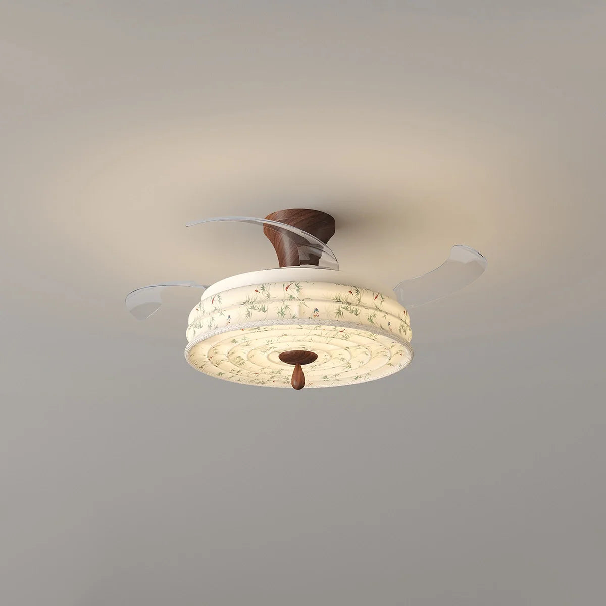 Eloer Fabric Silent Invisible Ceiling Fan Light