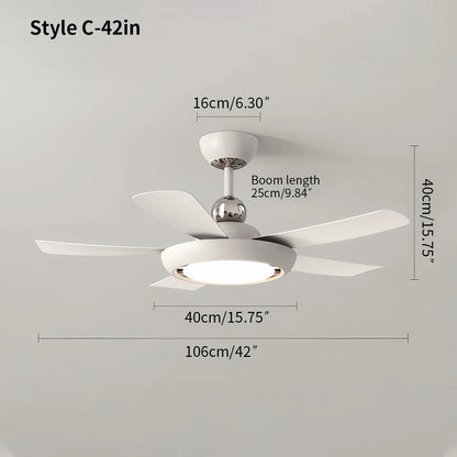 Eloer Silent Ceiling Fan with Light & Remote Control