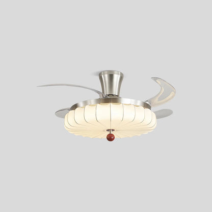 Eloer Retro Fabric Ceiling Fan Light for Dining Room