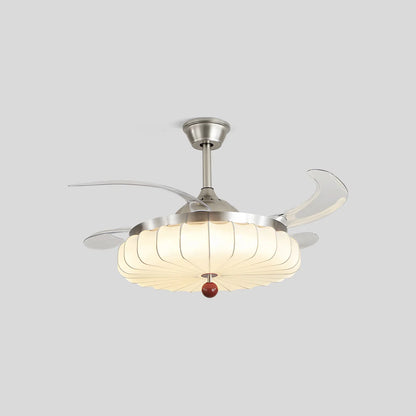 Eloer Retro Fabric Ceiling Fan Light for Dining Room