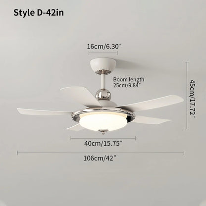 Eloer Silent Ceiling Fan with Light & Remote Control