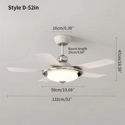 Eloer Silent Ceiling Fan with Light & Remote Control