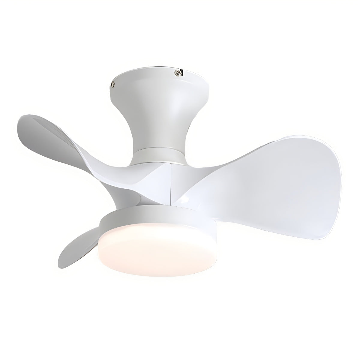 Eloer Small Propeller Ceiling Fan With Light for Bedroom