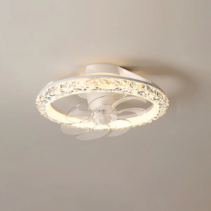 Eloer Creative Circular LED Ceiling Fan Light