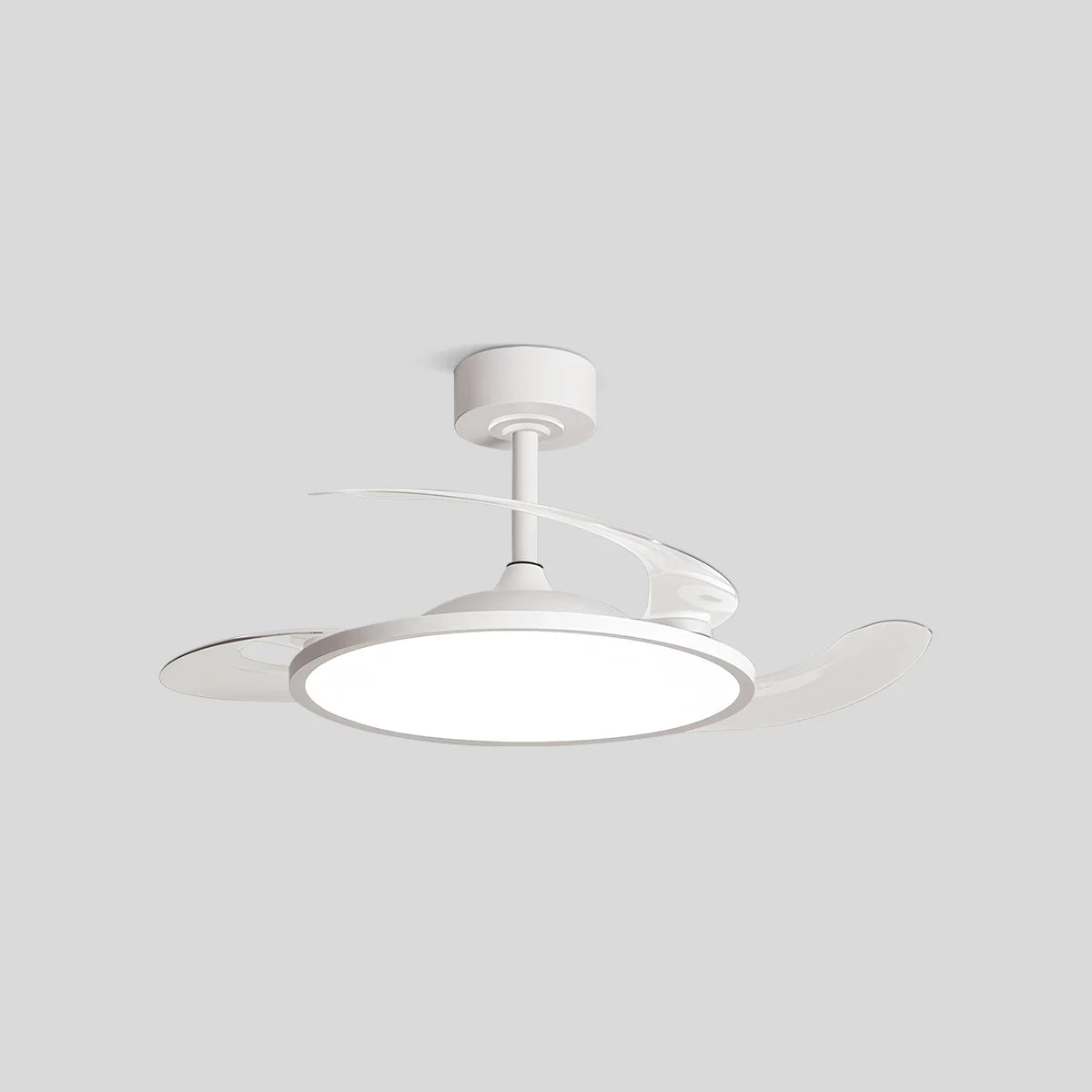 Eloer Silent Remote Control White Ceiling Fan Light