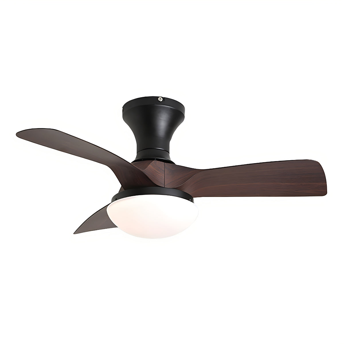 Eloer Small Propeller Ceiling Fan With Light for Bedroom