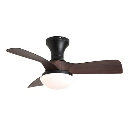 Eloer Small Propeller Ceiling Fan With Light for Bedroom