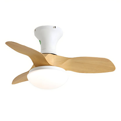 Eloer Small Propeller Ceiling Fan With Light for Bedroom