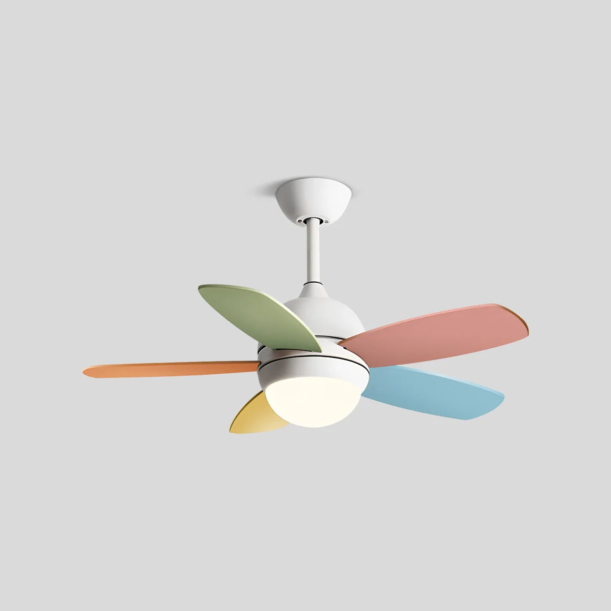 Luvori Nordic Colorful Leaf Ceiling Fan Light