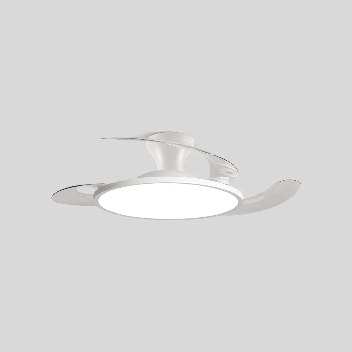 Eloer Silent Remote Control White Ceiling Fan Light