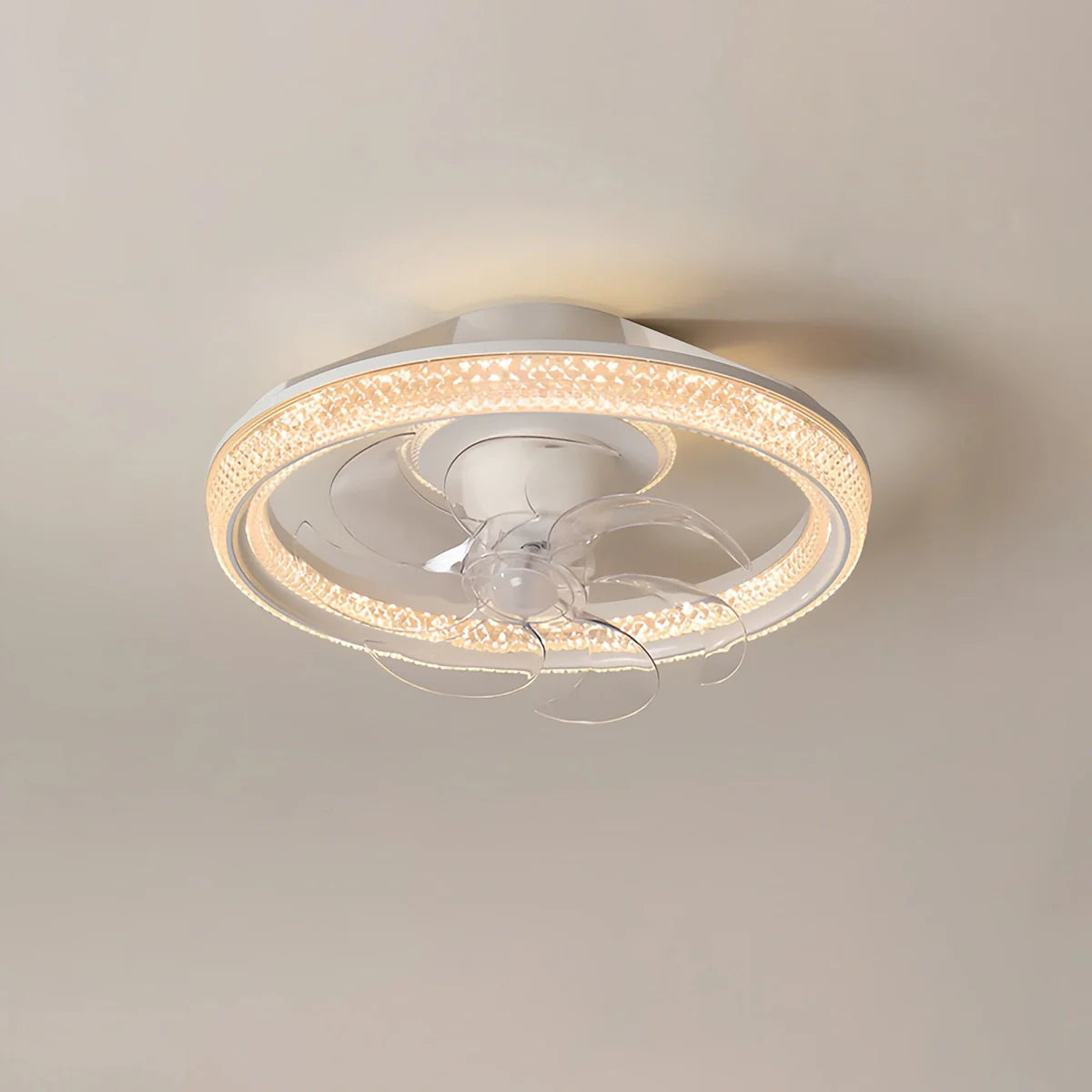 Eloer Creative Circular LED Ceiling Fan Light